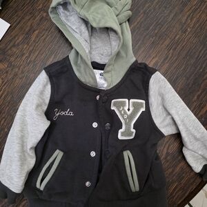 GAP Star Wars Baby Hoodie in Black and Gray
